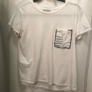White tshirt from Zara. Size: L